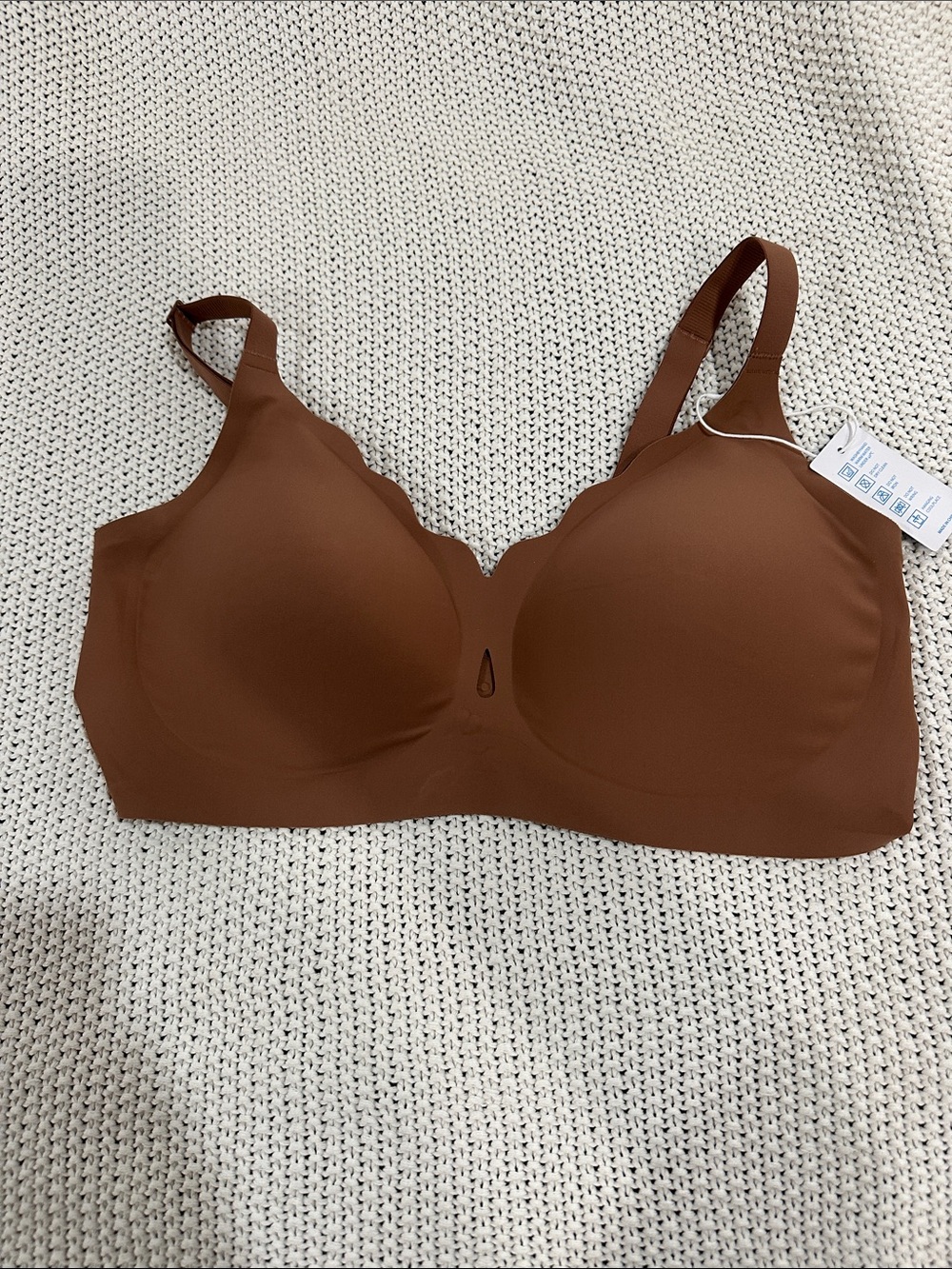 Seamless Molded Cup Bra in Brown